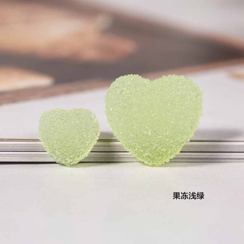 Accesorios de resina suave caramelo amor jalea efecto DIY crema pegamento teléfono móvil Shell parche caja almacenamiento material la horquilla