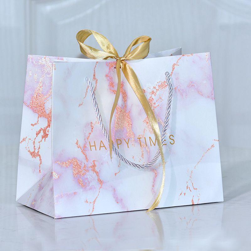Nordicins bolsas de regalo de mármol rosa dorado bolsas de dulces de boda con regalos de mano bolsas de mano bolsas de ropa