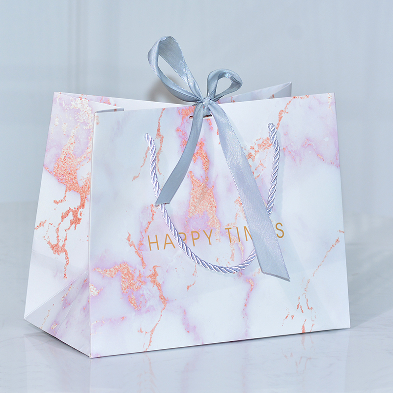 Nordicins bolsas de regalo de mármol rosa dorado bolsas de dulces de boda con regalos de mano bolsas de mano bolsas de ropa