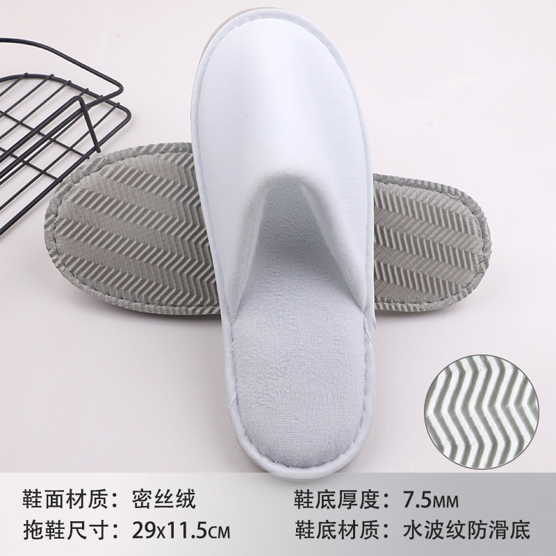 Hotel sandalinas desechables de algodón de lino de seda sandalinas de alojamiento residencial sandalinas desechables antideslizantes soleas de zapatillas gruesas