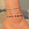 Ankle bracelet, chain, fashionable advanced set, European style, light luxury style, high-quality style, wholesale