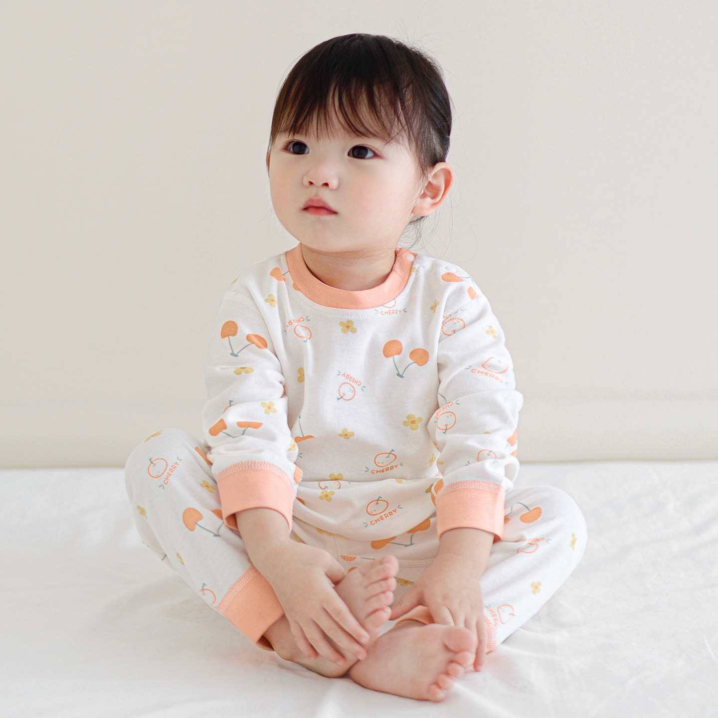 Primavera, otoño, invierno, ropa interior infantil de algodón delgado para niños y niñas, set de ropa interior para bebés