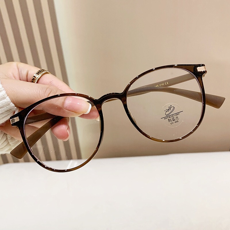 Trendy Instagram-style round frame glasses 1151, versatile everyday non-prescription glasses, made of TR90 material, can be fitted with prescription lenses and blue light protection Trendy Instagram-style round frame glasses 1151, versatile everyday non-prescription glasses, made of TR90 material, can be fitted with prescription lenses and blue light protection