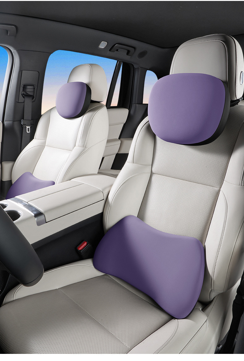 Car Electric Massage Lumbar Support Cushion with Heating for Long Sitting in the Car