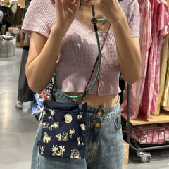 タイの小众ブランド、グッドグッズ、携帯バッグ、プリント、シングルバッグ、大容量ショッピングバッグ