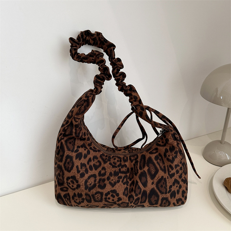 Retro leopardo tote para mujeres 2024 invierno nuevo estilo de viaje al trabajo tote de gran capacidad mochila mochila mochila
