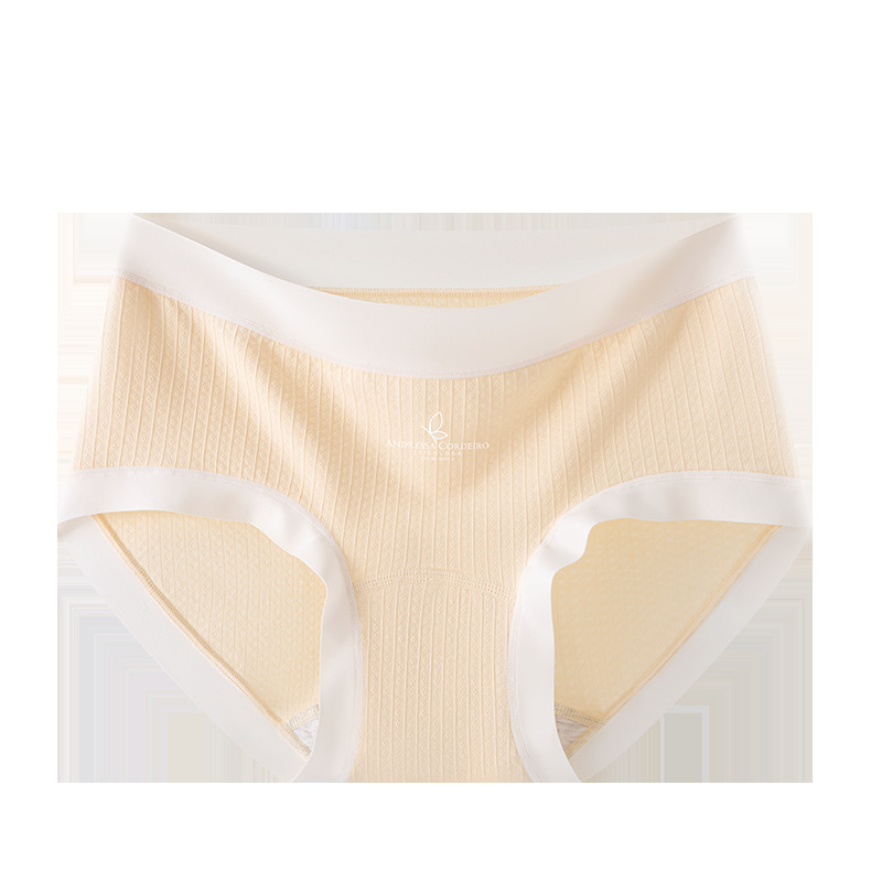 Calzoncillos de entrepierna alargada Calzoncillos de color de contraste de entrepierna antibacteriana de grado 10A Calzoncillos de cintura media transpirables para niñas