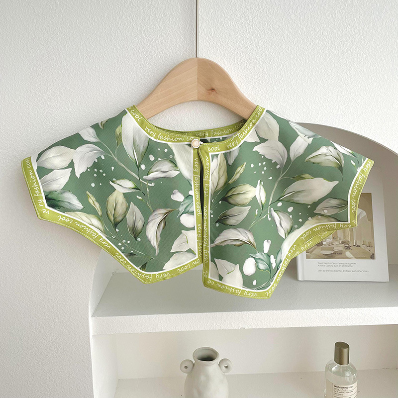 Nuevo chal protector solar de verano de las mujeres al aire libre con aire acondicionado decoración de la habitación chaleco de protección del cuello pequeña bufanda falsa bufanda anudada