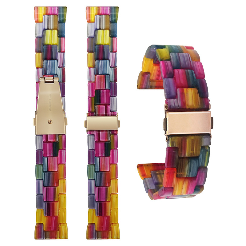 适用于iwatch表带 Apple watch1-7代苹果手表三株树脂苹果表带