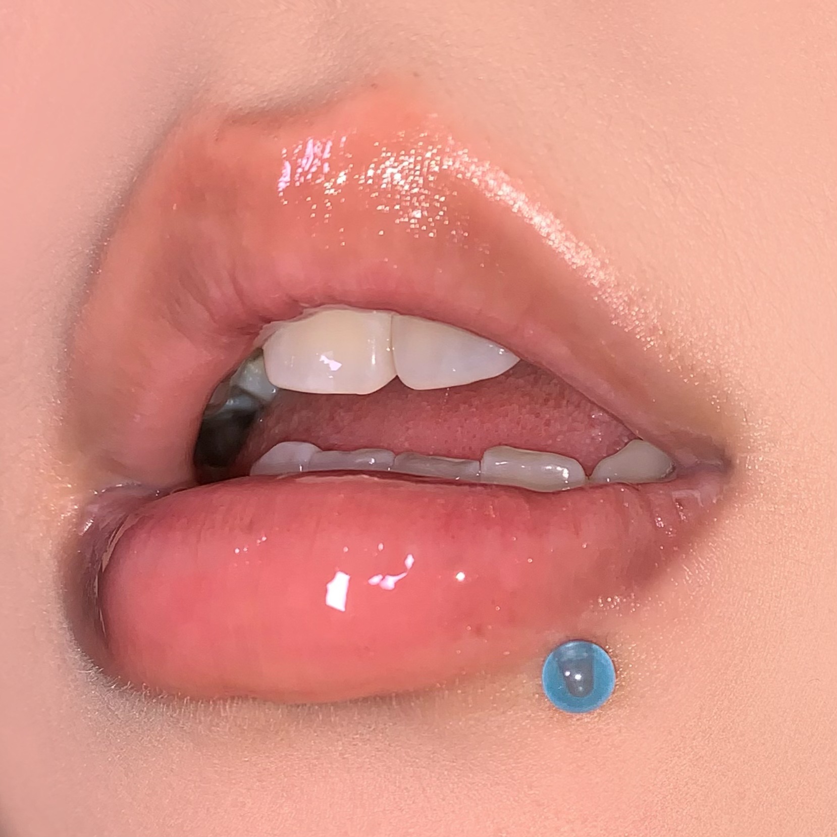 Solid Color Acrylic Ear Bone Nail Straight Nail Lip Piercing Jewelry 316L Surgical Steel External Thread Niche Hot Girl detail image 9