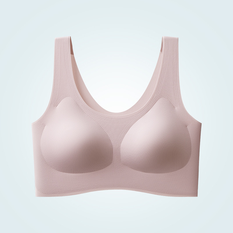 Taza fija sin marcas de belleza de espalda ropa interior para mujeres pechos pequeños colapse tipo chaleco de pecho sin anillo de acero anti-caída sujetador deportivo image 11