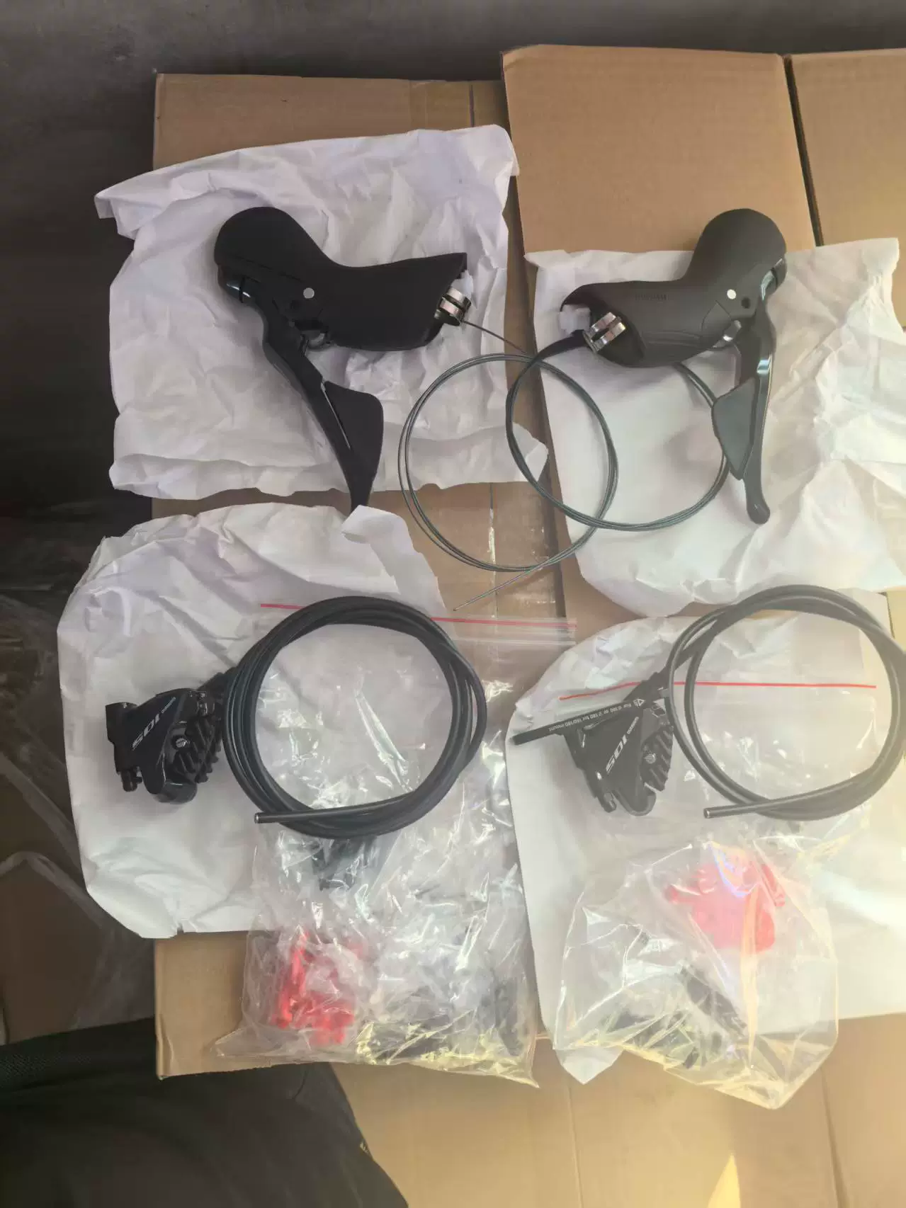Shimano R7025 ручной переключатель + 7070 суппорт дорожного дискового гидротормоза, раздельная длинная маслопроводка — оригинал из Японии