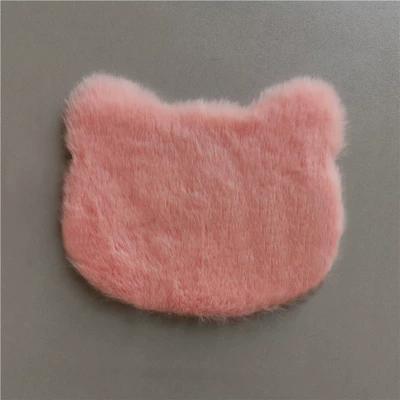 Mat, Balcony Mat, Faux Wool, Non-Slip: Wool pad - standard-pink-kitten-1113cm