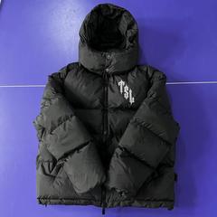 新款Trapstar热卖虎标图案冬季连帽保暖棉服欧美风百搭男女款外套