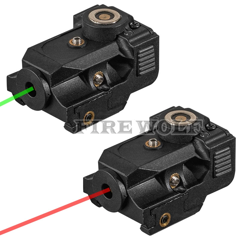 Мини-Нижний подвесной красный и зеленый лазерный прицел с низким основанием можно регулировать вверх, вниз, влево и вправо, магнитная зарядная версия, инфракрасная