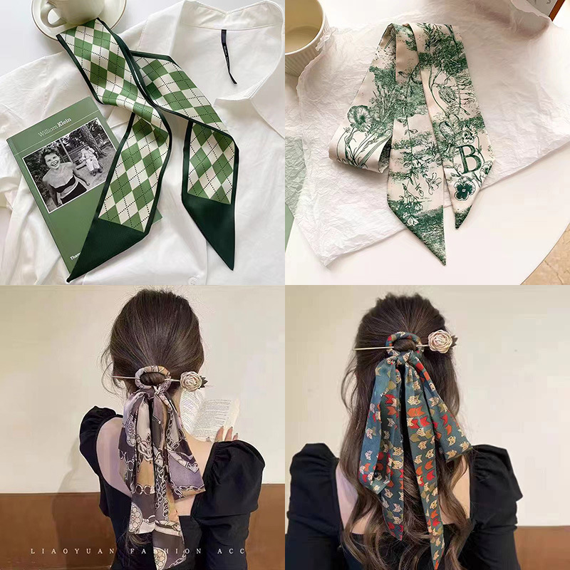 45g Weight Women's Fashion Bag Cotton Printing Silk Scarf