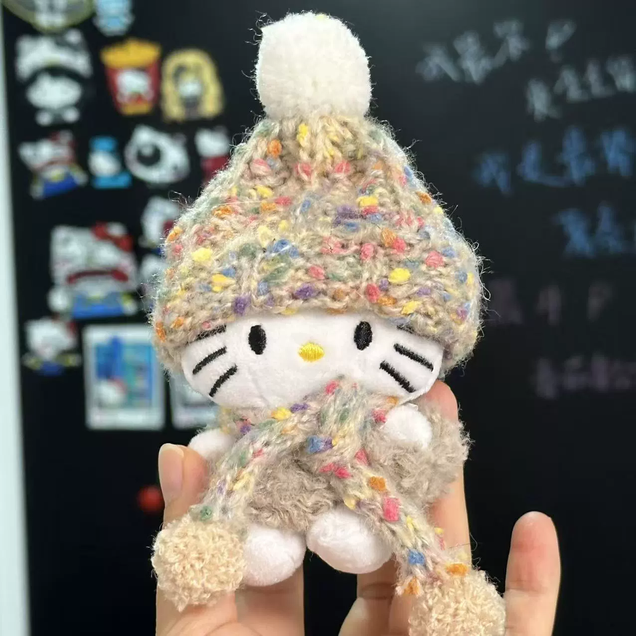 Плюшевая подвеска-брелок для ключей (Hello Kitty) симпатичная кукла, мягкая мини-плюша 10+ вариантов дизайна, подарок 0.038 кг