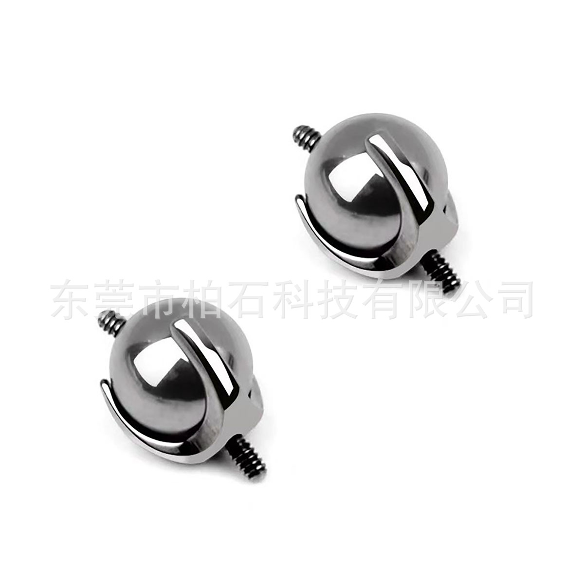 G23 Titanium Ear Bridge Ball Two-Way Movable Earring Connector - Internally Threaded Ear Piercing Jewelry detail image 8