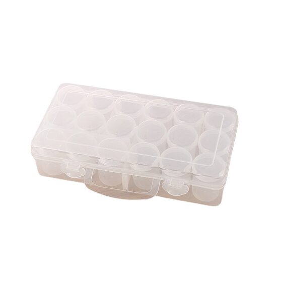Portable plastic box manufacturers wholesale portable small round bottle set filled with plastic storage box manufacturers wholesale