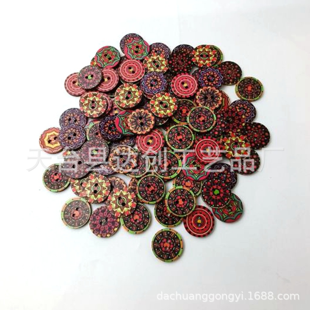 Colores mezclados 20*15mm * redondo * pintura