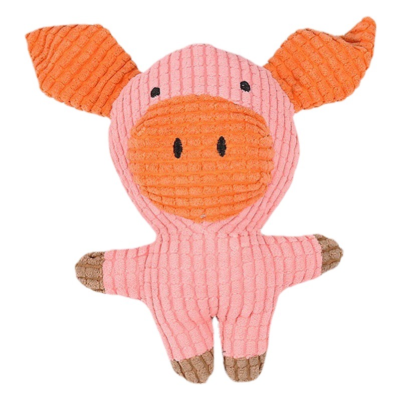 Suministros para mascotas Amazon juguetes de peluche gato y perro interactivo resistente a los mordiscos de terciopelo de maíz juguetes de sonido una variedad de formas de dibujos animados