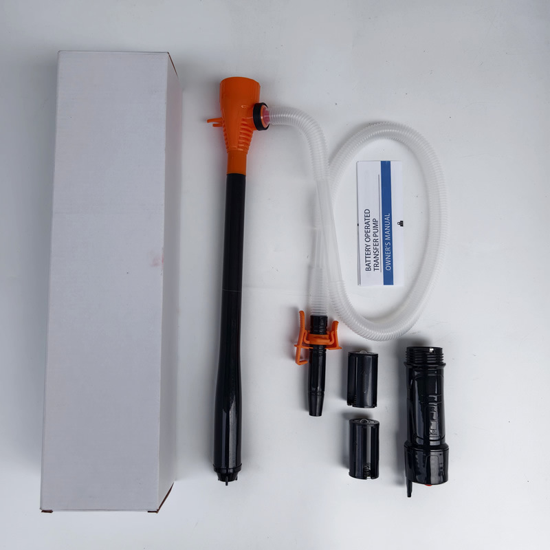 Electric oil pump, portable emergency oil extractor for vehicles, detachable battery-powered water pump, used for transferring gasoline and diesel, with suction hose