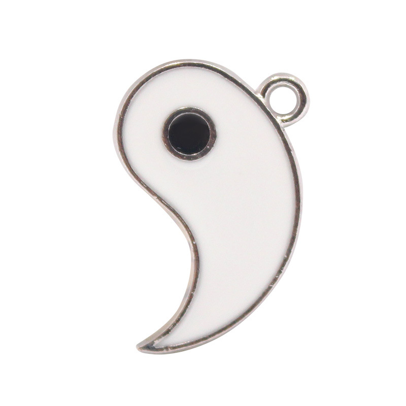 70g Weight Pendant Jewelry Making Type DIY Jewelry Accessories Classification 20 PCS/Package Quantity Alloy Material Tai Chi, Heart Shape Pattern Enamel Design Simple Style Style 20 PCS/Package Alloy Tai Chi Heart Shape Pendant 7