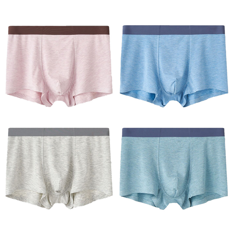 Ropa interior para hombres sin costuras Calzoncillos Boxer para hombres floral modal más pantalones cortos de tamaño pantalones cortos de moda para hombres cabeza calzoncillos de boxeador