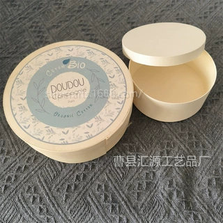 定制UV彩印喷绘圆形杨木树皮盒   奶酪食品蛋糕寿司便当包装