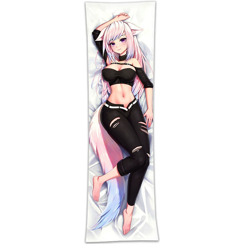 Наволочка для подушки Furry Beast Mother Beast Ear Girl Little Fox Kawaii Loli Anime и другие подушки 2Way50