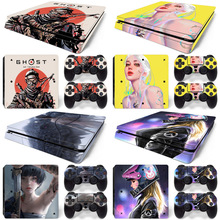 PS4 SLIM 游戏机全身贴纸   手柄贴膜 卡通贴 Skin Sticker