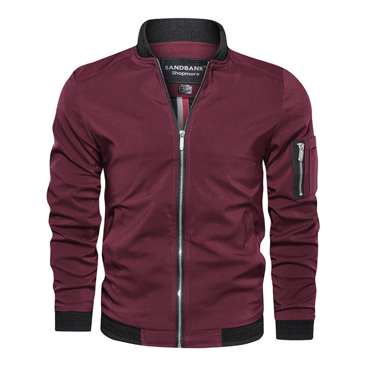 Giacca casual da baseball slim fit, sottile, in versione air, per uomo, primavera e autunno, tuta da volo Force No.1_voghion.com