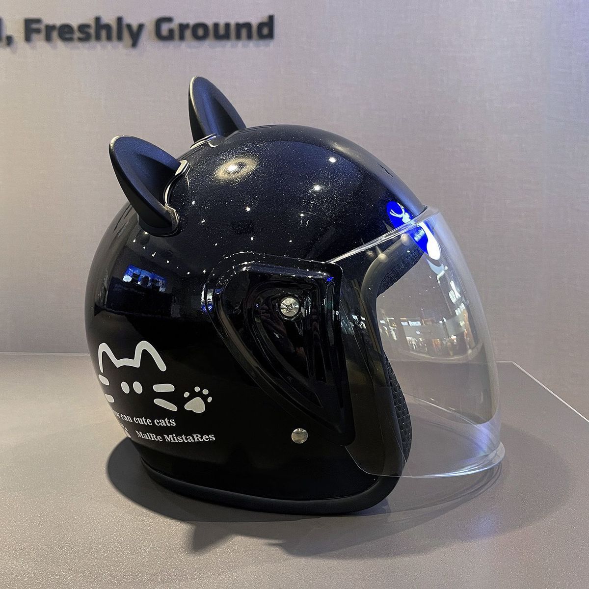 Winter Electric Motorcycle Helmet 3C Certified Cat Ear