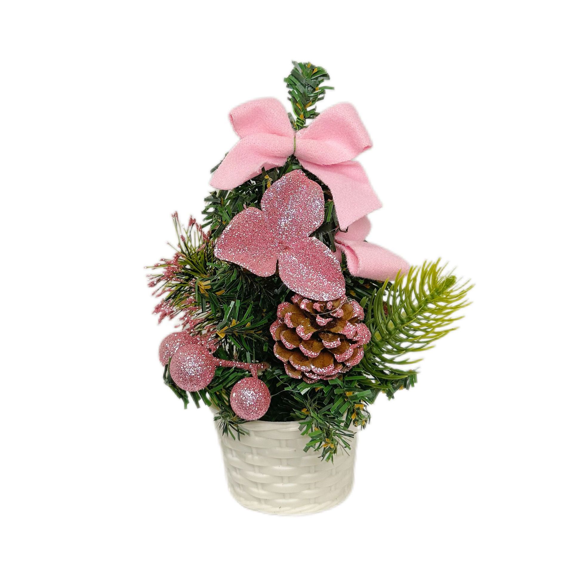 Transfronterizos nueva decoración de Navidad mini escritorio pequeño árbol de Navidad pequeño conjunto de decoraciones de pvc diseño de escena