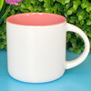 Factory Creative Ceramics Mark Cup Logo Color glaze Ceramic Cup Processing White Coating Cup Coffee Cup