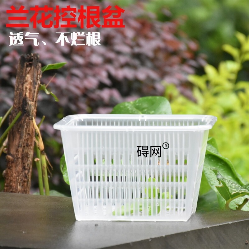 水耕植栽バスケット、厚く通気性のある正方形のポット、プラスチック固定バスケット、水槽の鉢植えのポトス蘭の根を制御するための特別な植木鉢|undefined