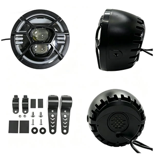 Outdoor Cycling Equipment Snowmobile Headlight 48V High Brightness Retro LED Waterproof Off-Road Electric Motorcycle Headlight