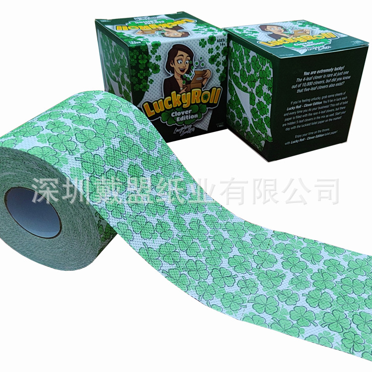 Irish Shamrock Printed Roll Paper St. Patrick's Day Printed Small…