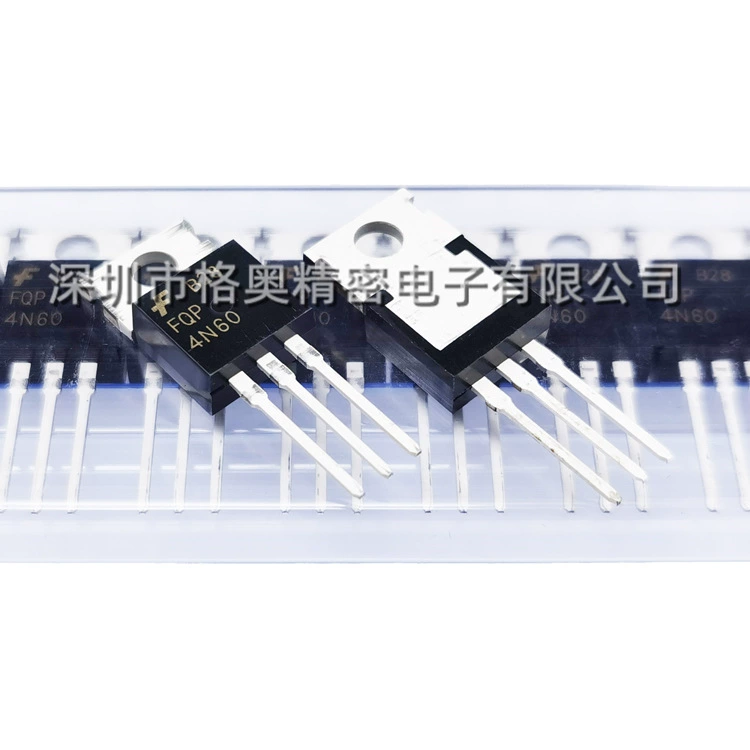 FQP4N60 в корпусе TO-220-3 4A/600V, N-канальный MOSFET для прямой установки с тремя выводами
