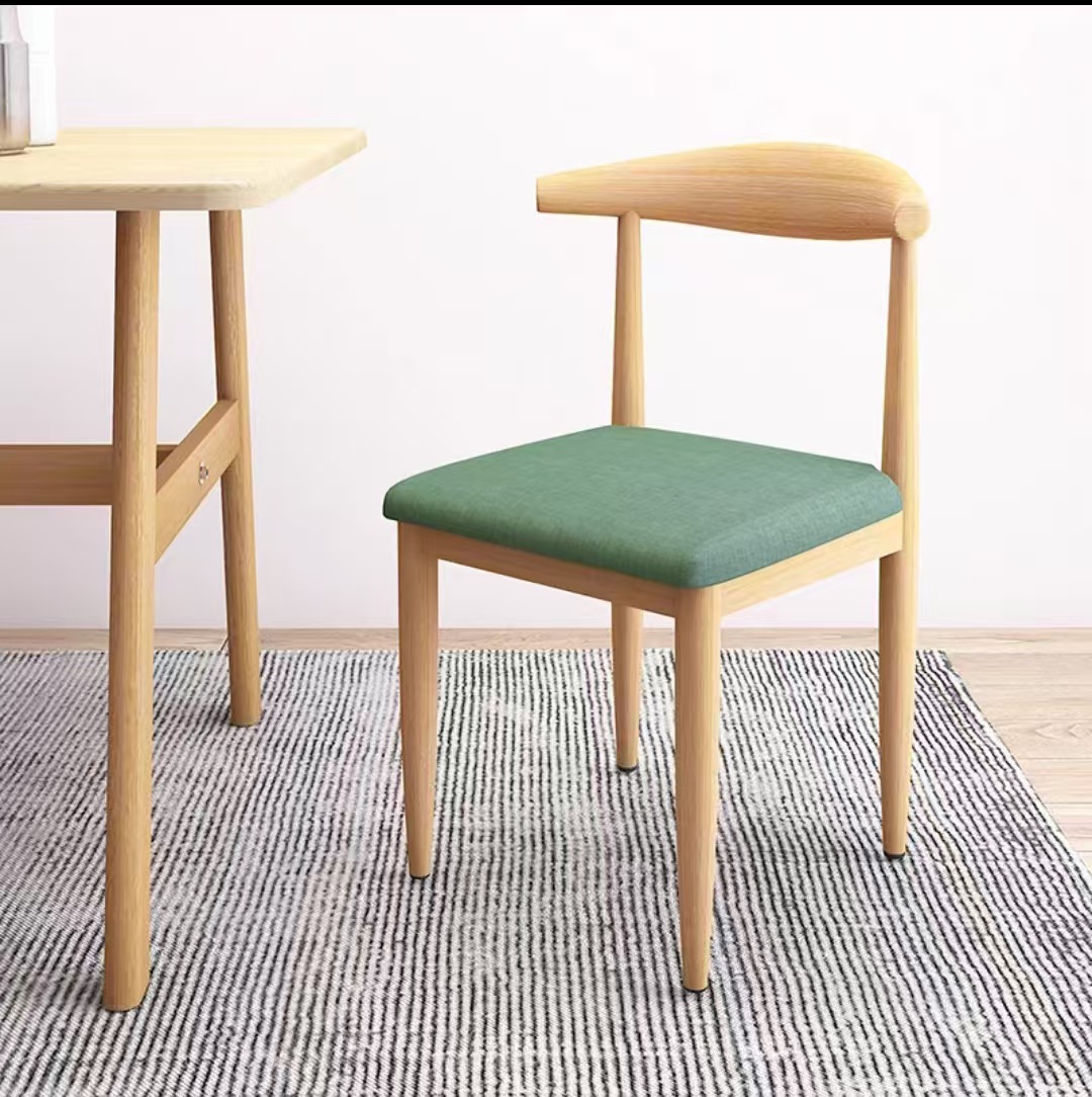 silla de cuerno silla de comedor bolsa suave espesa simple taburetes casera silla de oficina comercial silla de estudio