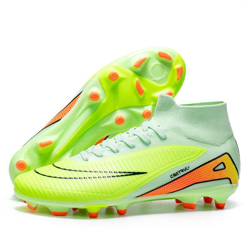 Tenis de Fútbol de Caña Alta para Jóvenes AG y Tacos TF Suela TPU y KPU Ligero para Césped Artificial image 3