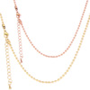 Round beads stainless steel, necklace, golden trend chain, accessory, Korean style, pink gold