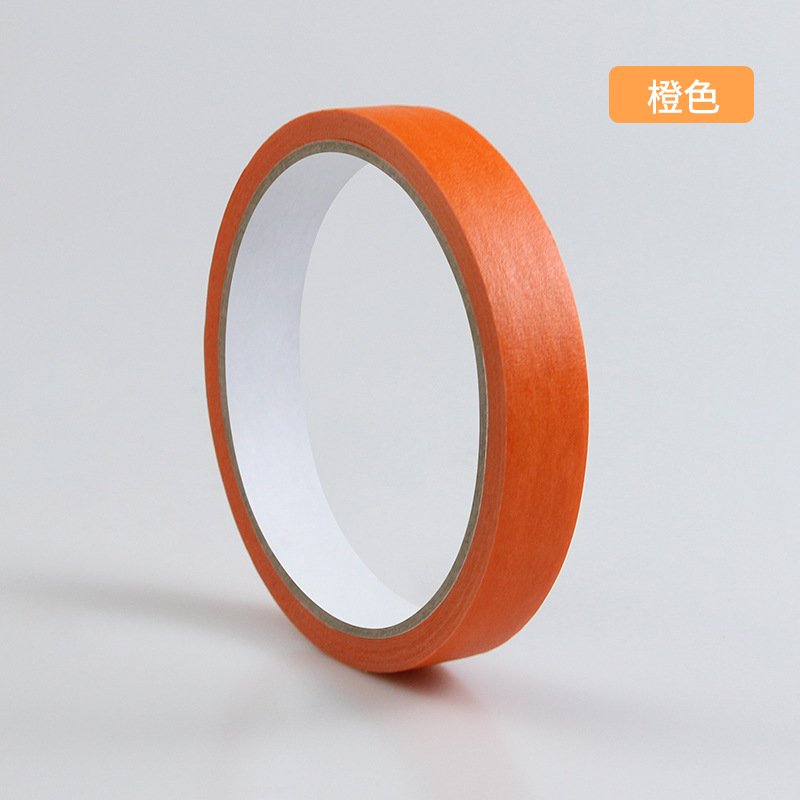 Weiyi color pintura del coche de una sola cara crepe decoración adhesiva decoración cubierta de lágrima mano cinta de papel adhesiva de alto adhesivo