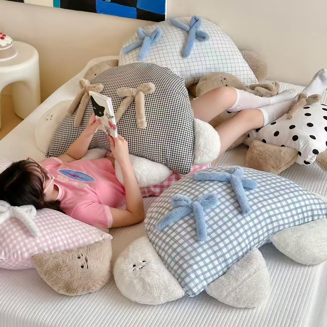 Cotton Turtle Mi Pillow Cute Turtle Sofa Pillow Bedside Bow Boudoir Birthday Gift Pillow