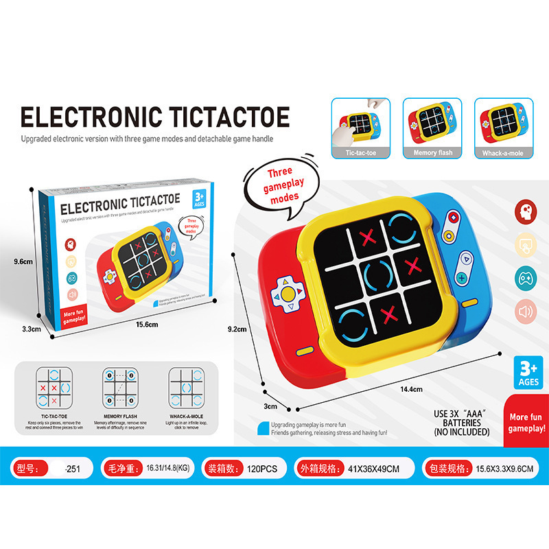 Cross-Border Hot-Selling Tic-Tac-Toe Memory Game Machine Educational Toy Memory Training Chess Table Game Multi-Functional Chess Board