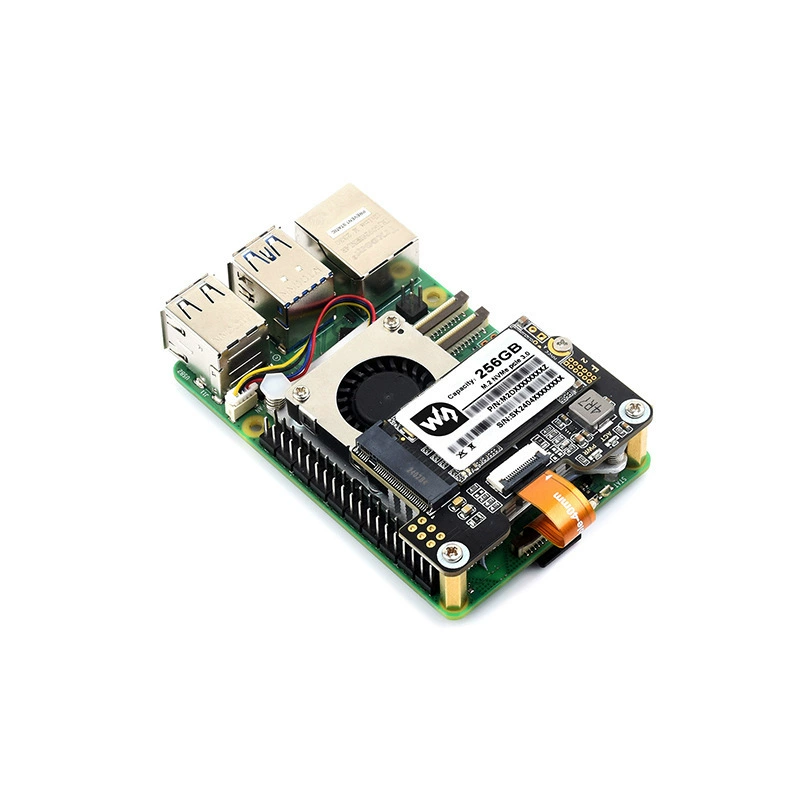 Raspberry Pi 5 solid -state hard disk expansion board PCIE to m.2 mini rotor board NVME high -speed reading and writing