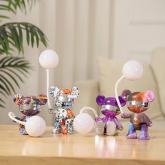 New cartoon bear desktop USB small night light foldable LED charging bedside lamp night market street stall gift wholesale