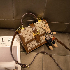 真皮包包2022新款時尚斜挎包女小包2023高級質感百搭單肩包女包