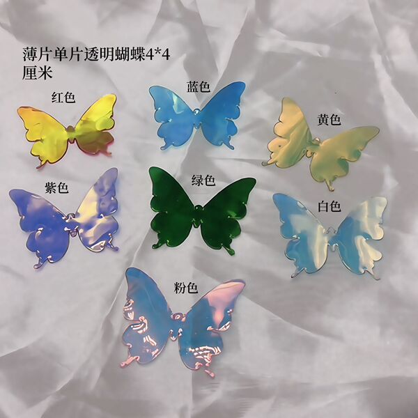Transparent monolithic hair accessory