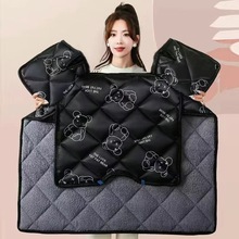 电动车挡风被冬季加绒加厚加大电摩托车防水冬天电车防风冬季